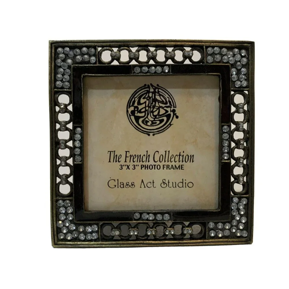 Vtg Glass Act Studio The French Collection Square